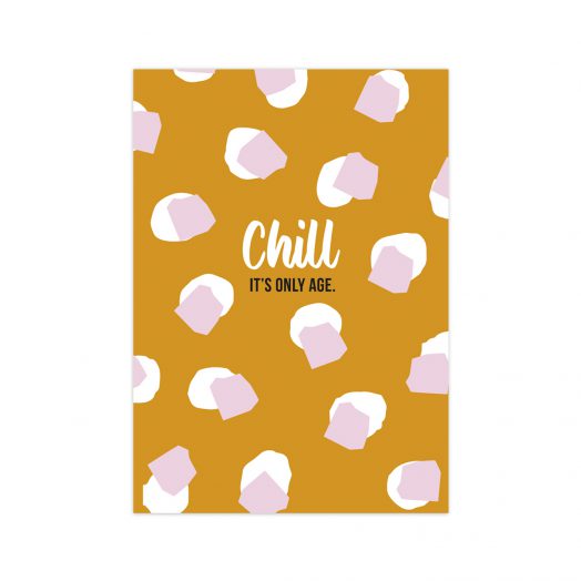 Postcard Chill it's only age | Studio Stationery