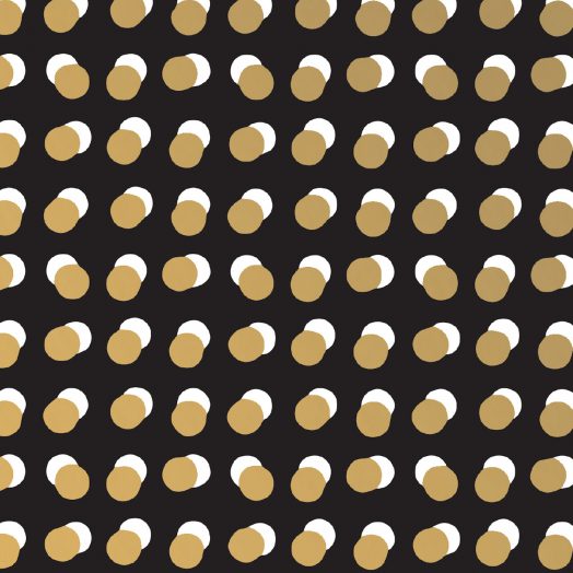 Wrapping Dots zwart/goud | Studio Stationery