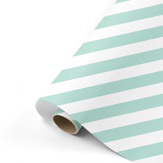 Wrapping Bold Lines mint/wit | Studio Stationery