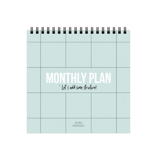 Monthly plan Bureaukalender | Studio Stationery
