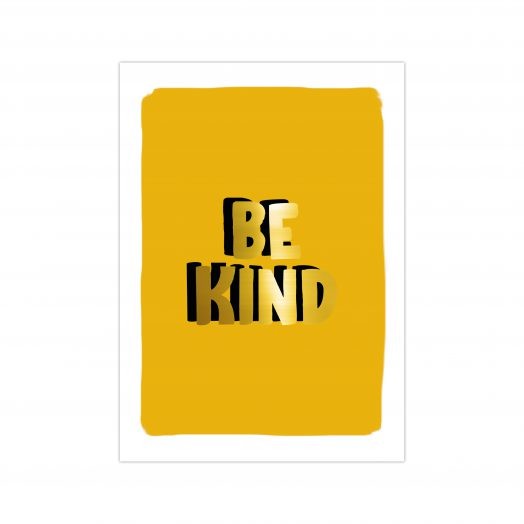 Postcard Be kind - Yellow | Studio Stationery