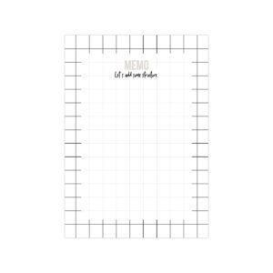 A6 Noteblock Memo grid | Studio Stationery