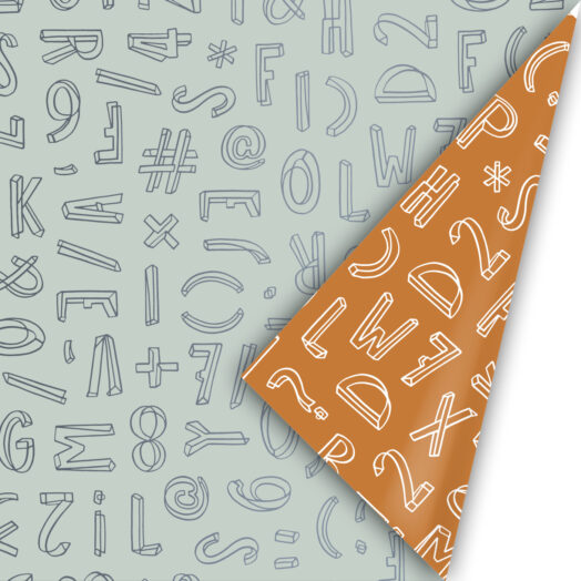 Cadeaupapier Typo Graphic | ConceptWrapping