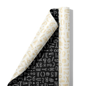 Gift wrapping paper Typo Graphic | ConceptWrapping