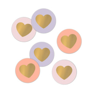 Cadeaustickers Lovely Hearts party | ConceptWrapping
