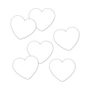 Cadeaustickers White hearts | ConceptWrapping