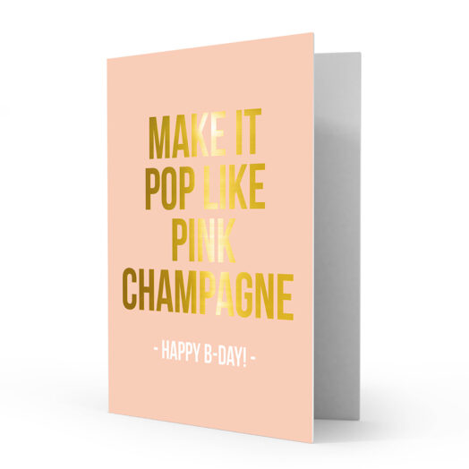 Greeting card Pink Champagne | Studio Stationery